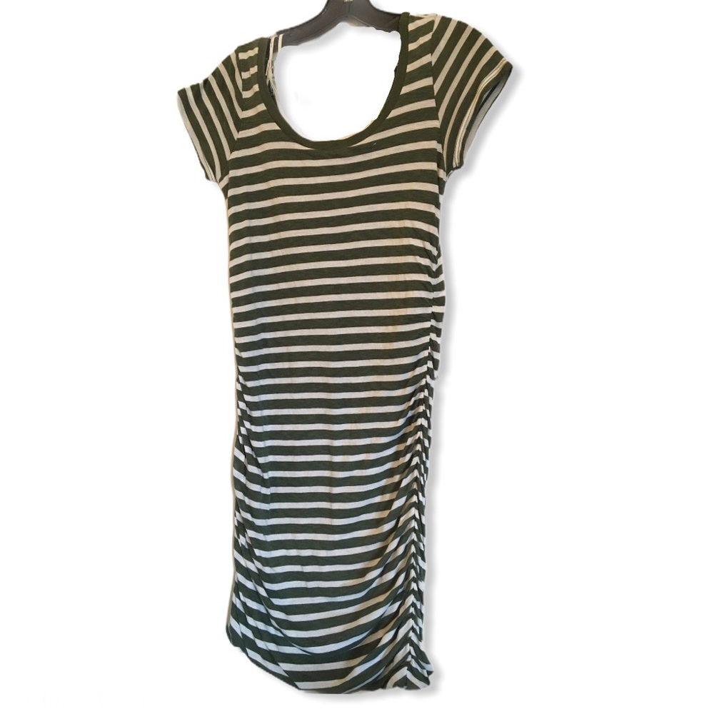 SOLD🍀Splendid striped ruched dress, t-shirt dress. size small - Picture 12 of 12